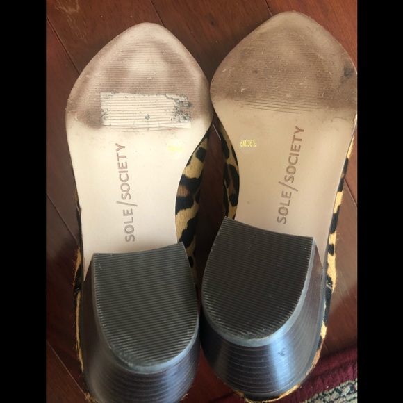 Sole Society Leopard Hair-Calf Booties - Picture 8 of 10